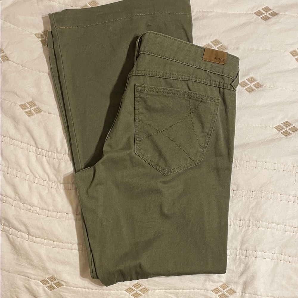 Ariat Sage Green Denim Trousers
